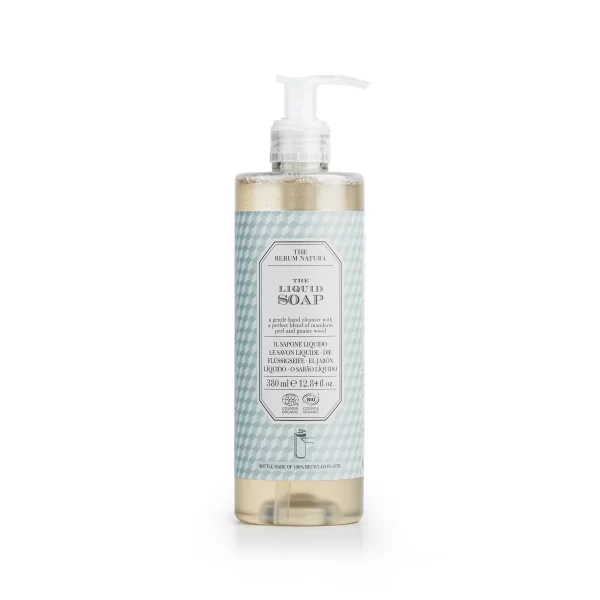 The Rerum Natura Liquid Soap Organic Certified Refillable Bottle (380 ml) - 18Pack